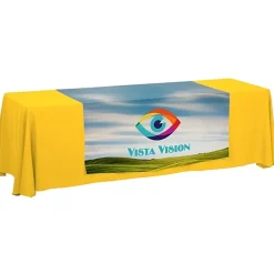 Serged 8-foot Closed-Back Table Throw and Runner Kit - Full Color