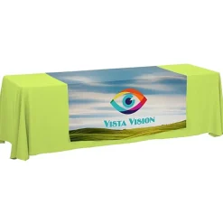 Serged 8-foot Closed-Back Table Throw and Runner Kit - Full Color