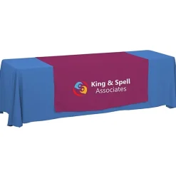 Serged 8-foot Closed-Back Table Throw and Runner Kit - 24 hr