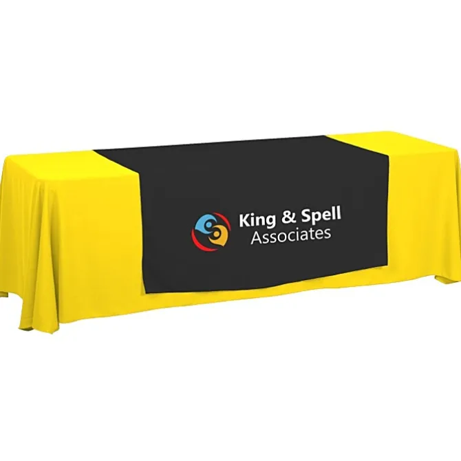 Serged 8-foot Closed-Back Table Throw and Runner Kit - 24 hr