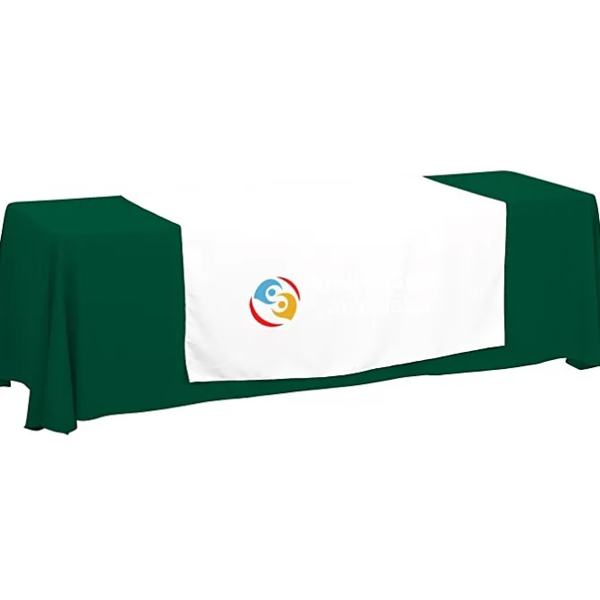 Serged 8-foot Closed-Back Table Throw and Runner Kit - 24 hr