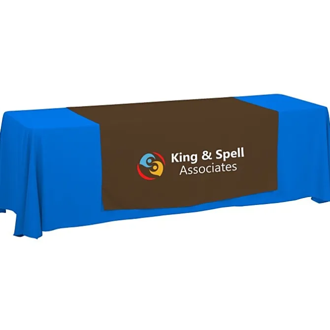 Serged 8-foot Closed-Back Table Throw and Runner Kit - 24 hr
