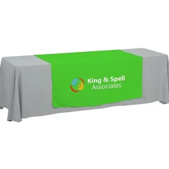 Serged 8-foot Closed-Back Table Throw and Runner Kit - 24 hr