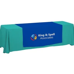 Serged 8-foot Closed-Back Table Throw and Runner Kit - 24 hr