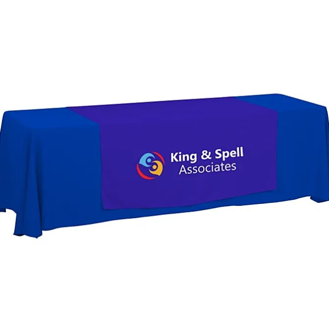 Serged 8-foot Closed-Back Table Throw and Runner Kit - 24 hr