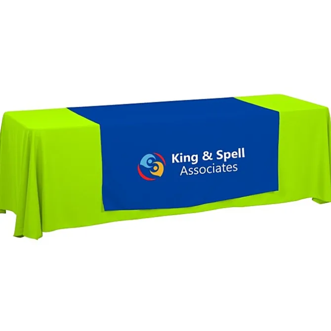 Serged 8-foot Closed-Back Table Throw and Runner Kit - 24 hr