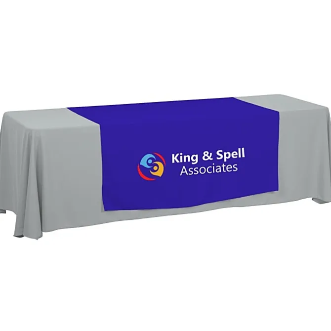 Serged 8-foot Closed-Back Table Throw and Runner Kit - 24 hr