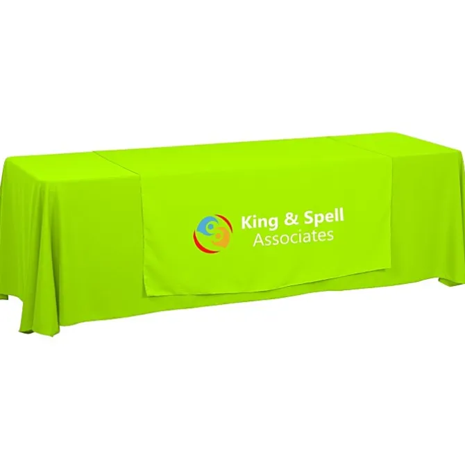 Serged 8-foot Closed-Back Table Throw and Runner Kit - 24 hr