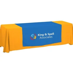 Serged 8-foot Closed-Back Table Throw and Runner Kit - 24 hr