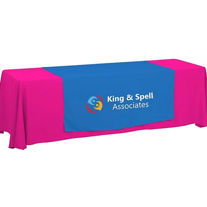 Serged 8-foot Closed-Back Table Throw and Runner Kit - 24 hr
