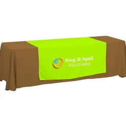 Serged 8-foot Closed-Back Table Throw and Runner Kit - 24 hr