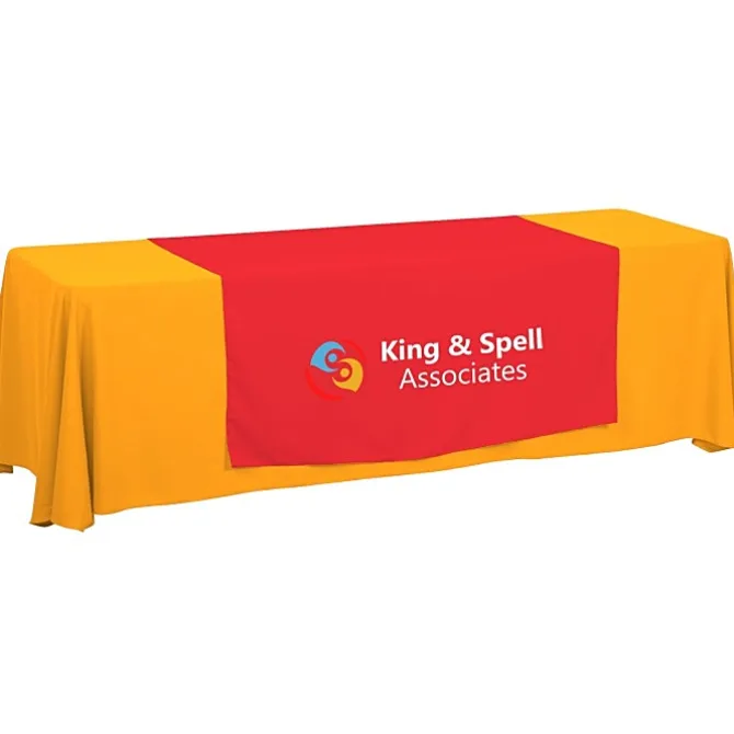Serged 8-foot Closed-Back Table Throw and Runner Kit - 24 hr