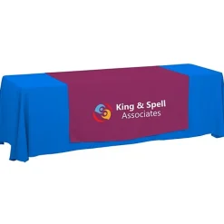Serged 8-foot Closed-Back Table Throw and Runner Kit - 24 hr