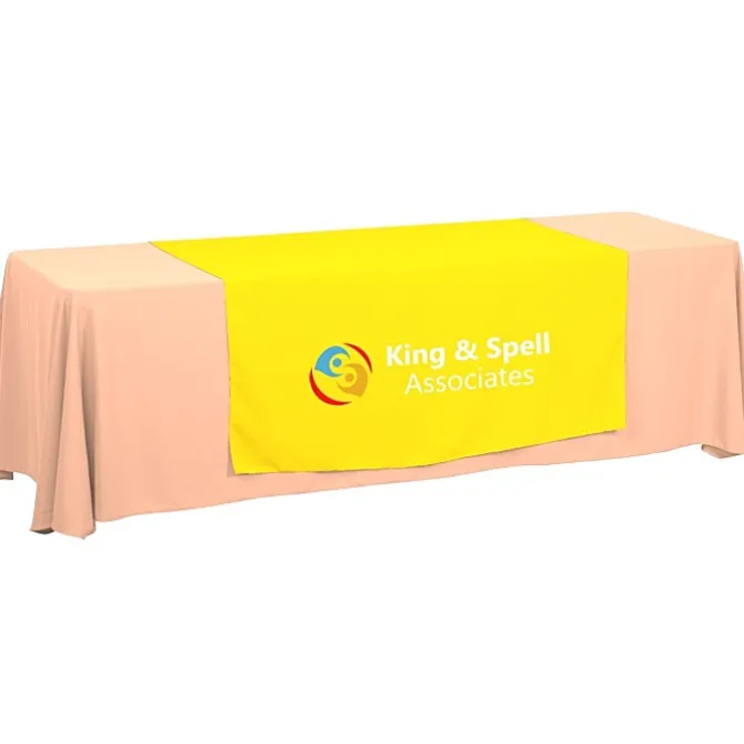 Serged 8-foot Closed-Back Table Throw and Runner Kit - 24 hr