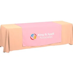 Serged 8-foot Closed-Back Table Throw and Runner Kit - 24 hr