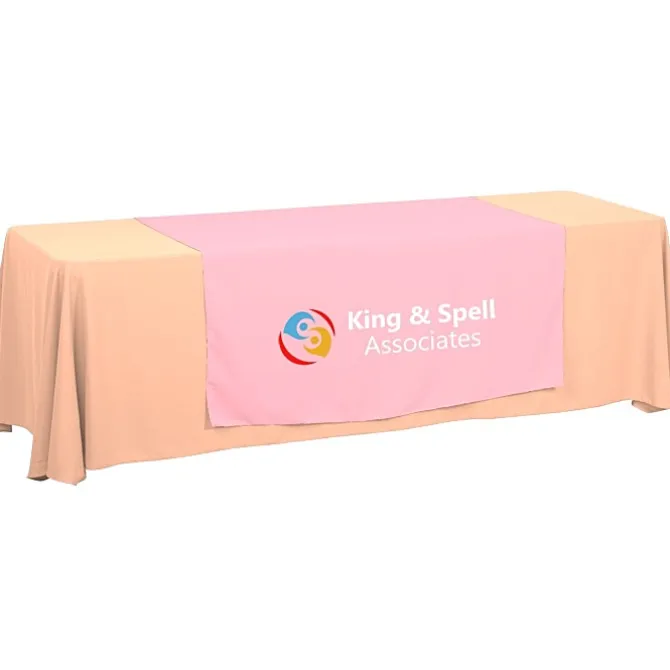 Serged 8-foot Closed-Back Table Throw and Runner Kit - 24 hr