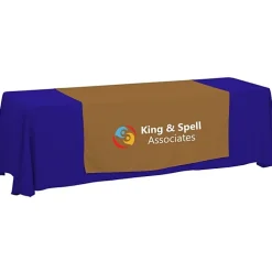Serged 8-foot Closed-Back Table Throw and Runner Kit - 24 hr