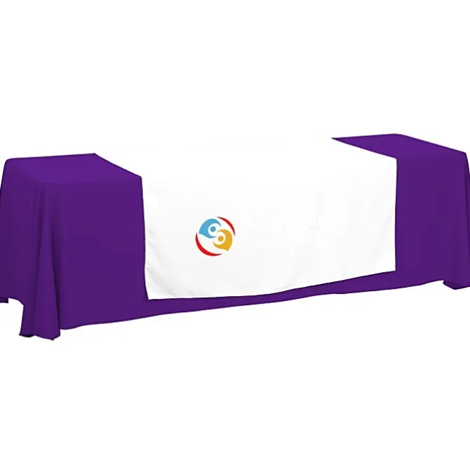 Serged 8-foot Closed-Back Table Throw and Runner Kit - 24 hr