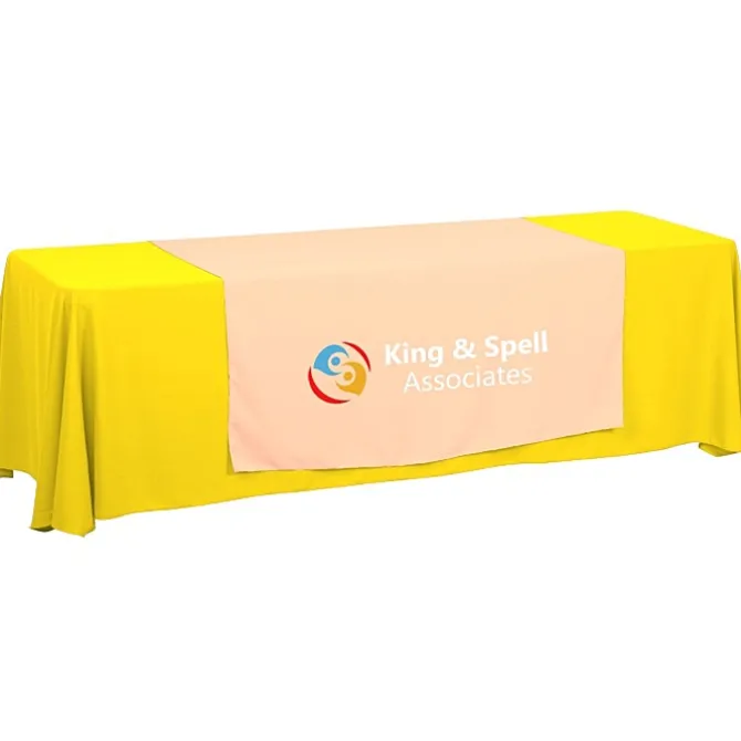 Serged 8-foot Closed-Back Table Throw and Runner Kit - 24 hr