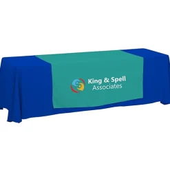 Serged 8-foot Closed-Back Table Throw and Runner Kit - 24 hr