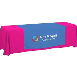 Serged 8-foot Closed-Back Table Throw and Runner Kit - 24 hr