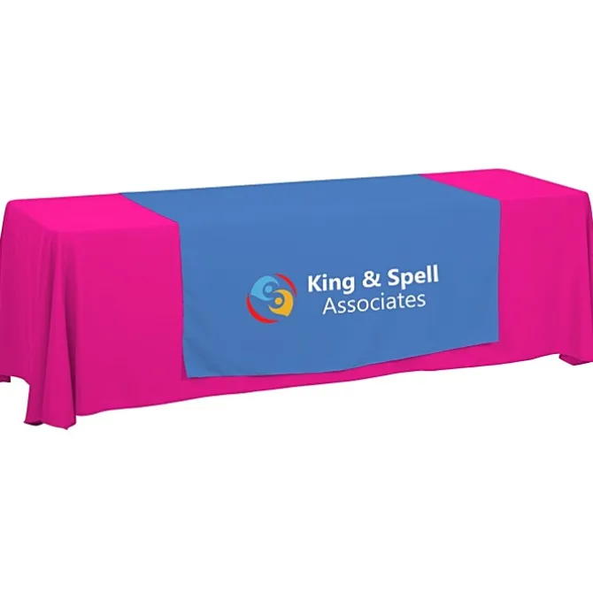 Serged 8-foot Closed-Back Table Throw and Runner Kit - 24 hr