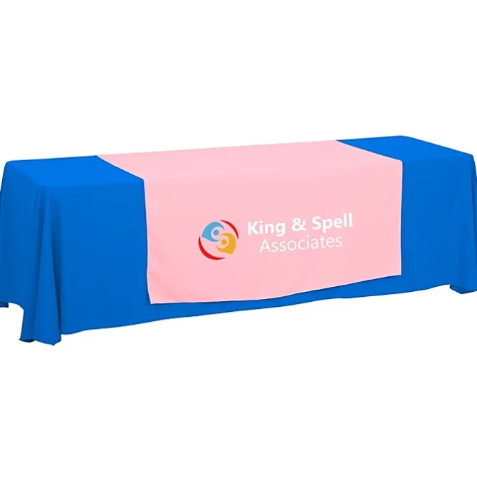 Serged 8-foot Closed-Back Table Throw and Runner Kit - 24 hr