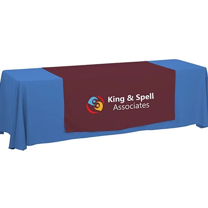 Serged 8-foot Closed-Back Table Throw and Runner Kit - 24 hr