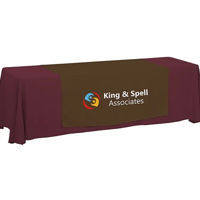 Serged 8-foot Closed-Back Table Throw and Runner Kit - 24 hr