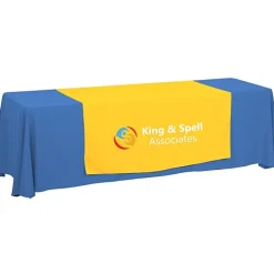 Serged 8-foot Closed-Back Table Throw and Runner Kit - 24 hr