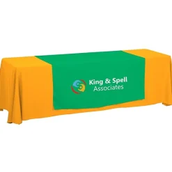 Serged 8-foot Closed-Back Table Throw and Runner Kit - 24 hr