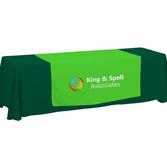 Serged 8-foot Closed-Back Table Throw and Runner Kit - 24 hr