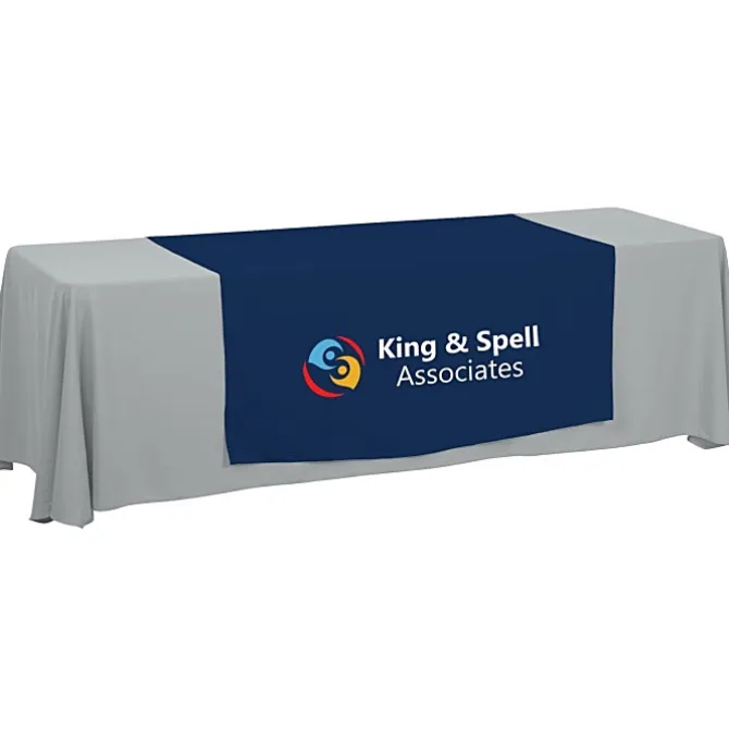 Serged 8-foot Closed-Back Table Throw and Runner Kit - 24 hr