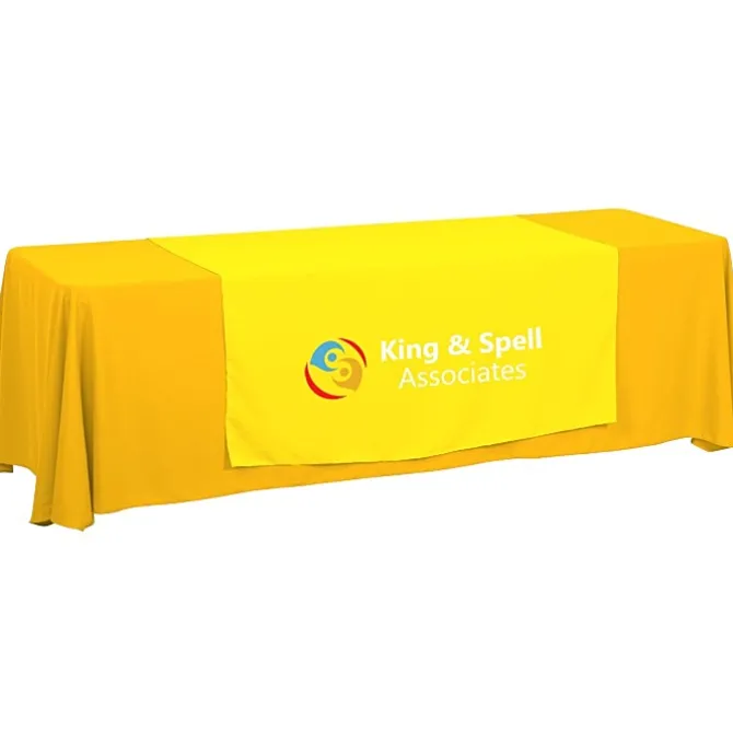 Serged 8-foot Closed-Back Table Throw and Runner Kit - 24 hr