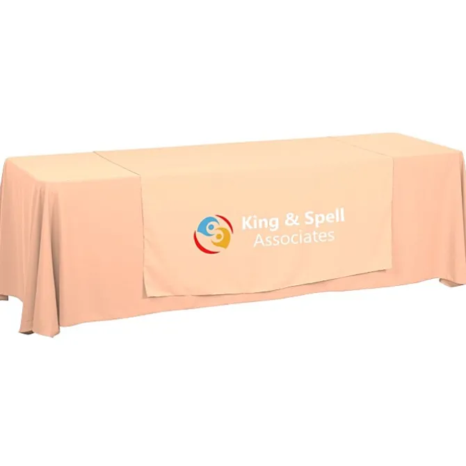 Serged 8-foot Closed-Back Table Throw and Runner Kit - 24 hr