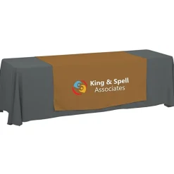 Serged 8-foot Closed-Back Table Throw and Runner Kit - 24 hr