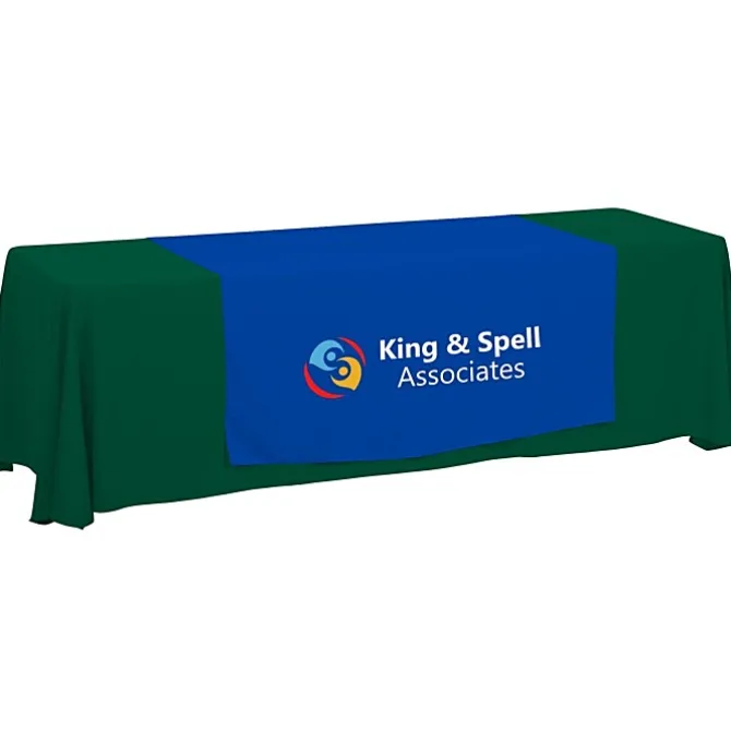Serged 8-foot Closed-Back Table Throw and Runner Kit - 24 hr