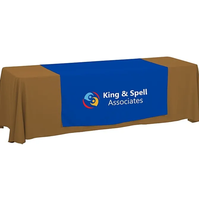 Serged 8-foot Closed-Back Table Throw and Runner Kit - 24 hr