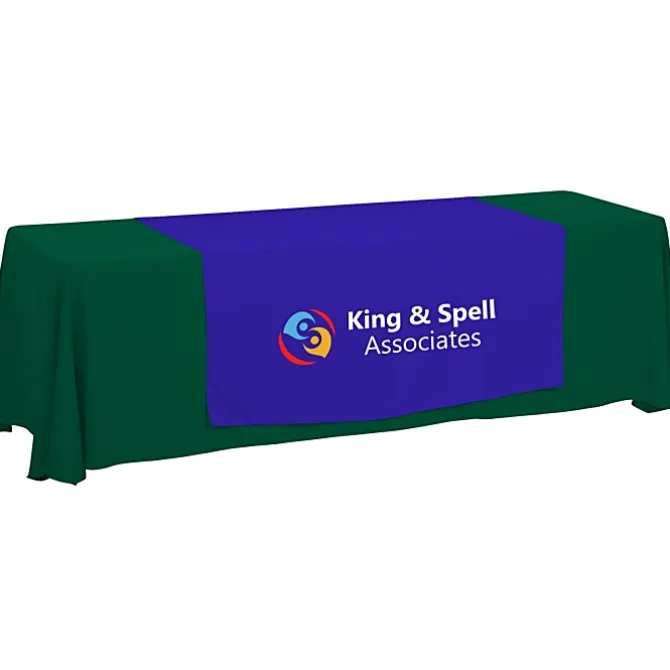 Serged 8-foot Closed-Back Table Throw and Runner Kit - 24 hr