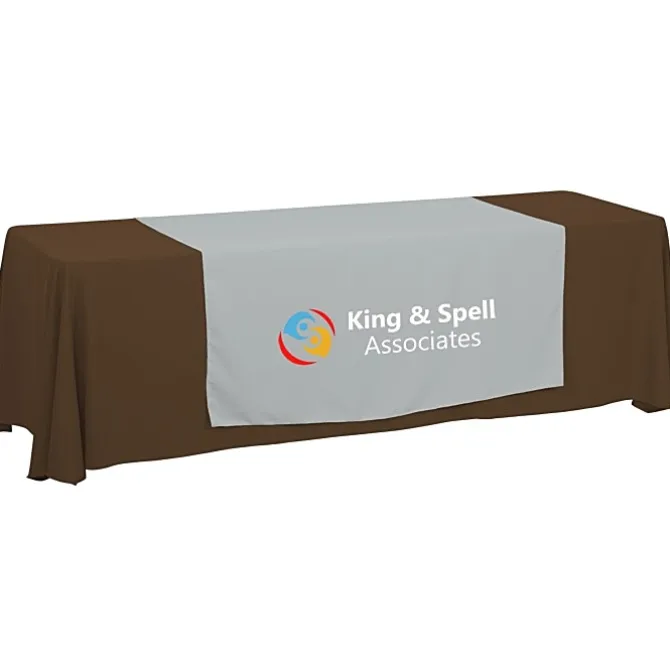 Serged 8-foot Closed-Back Table Throw and Runner Kit - 24 hr