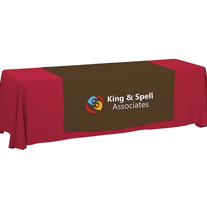 Serged 8-foot Closed-Back Table Throw and Runner Kit - 24 hr