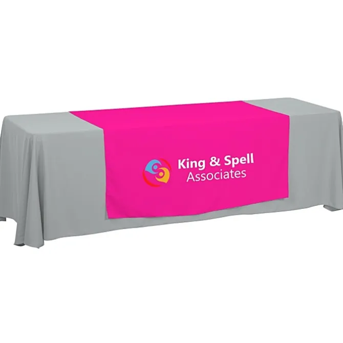 Serged 8-foot Closed-Back Table Throw and Runner Kit - 24 hr
