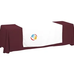 Serged 8-foot Closed-Back Table Throw and Runner Kit - 24 hr