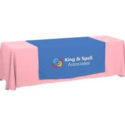 Serged 8-foot Closed-Back Table Throw and Runner Kit - 24 hr
