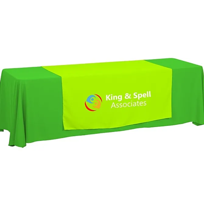 Serged 8-foot Closed-Back Table Throw and Runner Kit - 24 hr