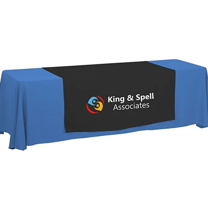 Serged 8-foot Closed-Back Table Throw and Runner Kit - 24 hr
