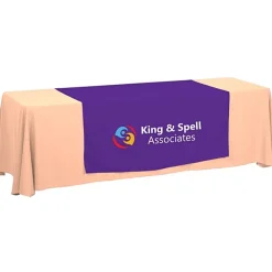 Serged 8-foot Closed-Back Table Throw and Runner Kit - 24 hr