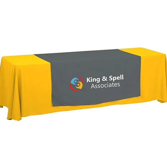 Serged 8-foot Closed-Back Table Throw and Runner Kit - 24 hr