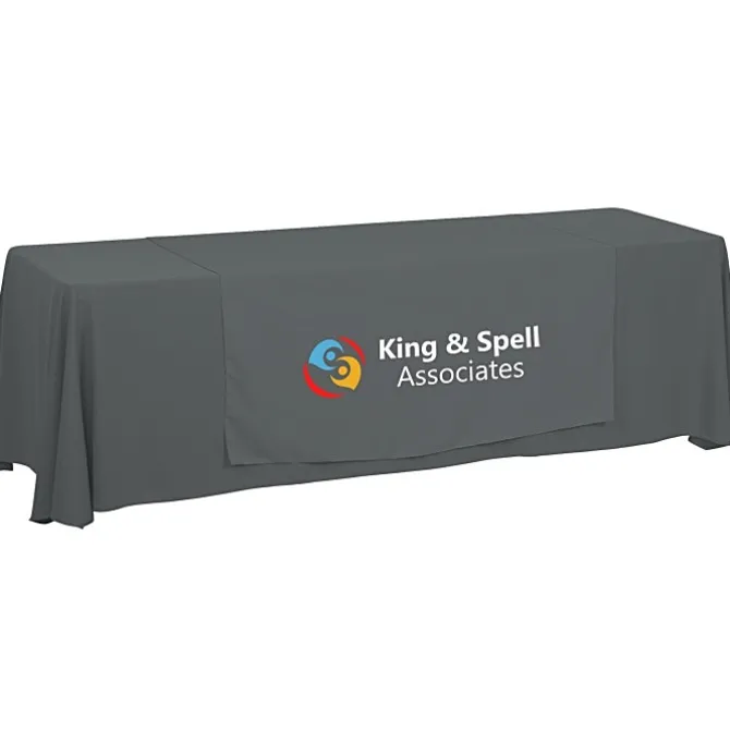 Serged 8-foot Closed-Back Table Throw and Runner Kit - 24 hr