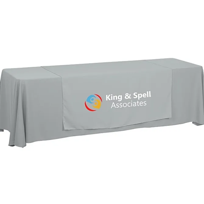 Serged 8-foot Closed-Back Table Throw and Runner Kit - 24 hr